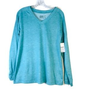 Jockey Top Long Sleeve Tee NWT V-Neck Size Medium